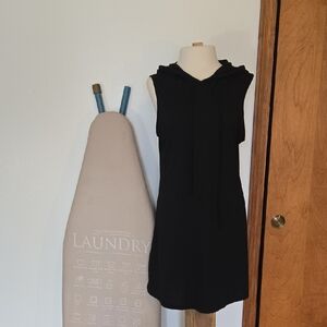 Black Hoodie Dress Sleeveless
